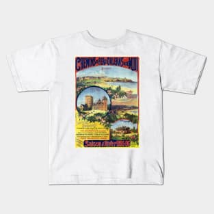 Saison d'hiver 1895/96 France Vintage Poster Kids T-Shirt